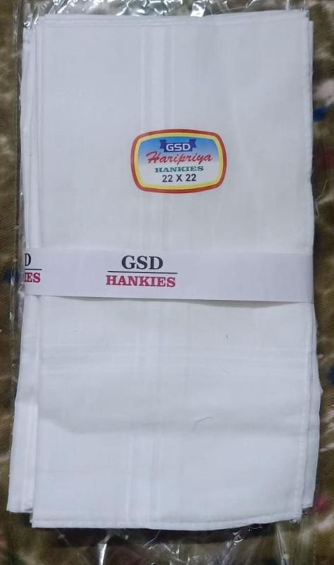 Mens Plain Cotton Handkerchief