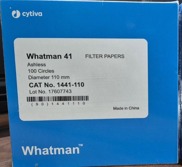 110mm Whatman Grade 41 Ashless Filter Papers
