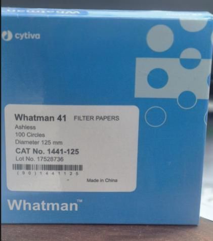 125mm Whatman Grade 41 Ashless Filter Papers