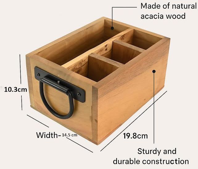 Wooden Kitchen Utensil Holder