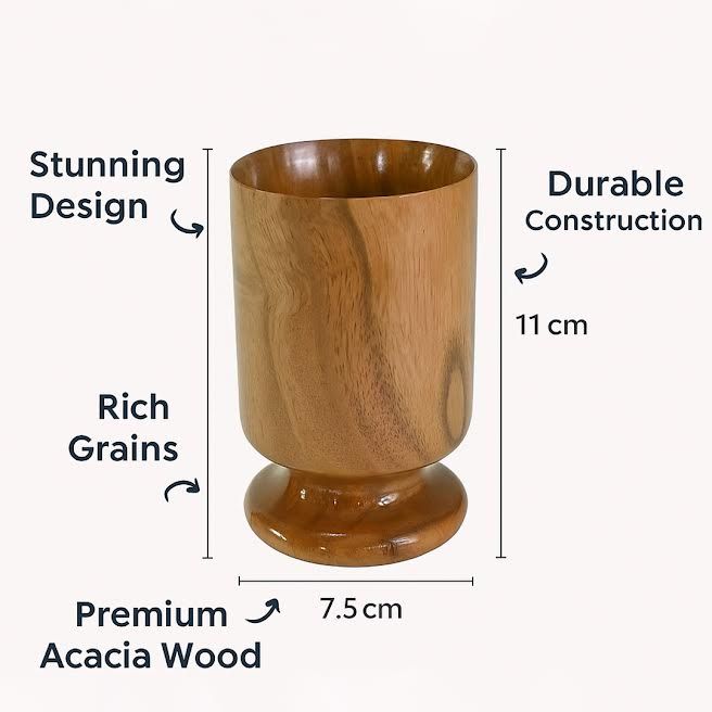 Wooden  Wine Glass