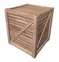Hardwood Storage Crate with Lid