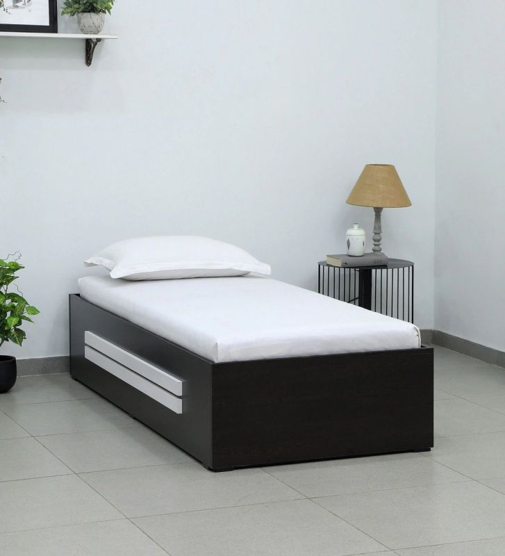 Modern Single Bed with Integrated Storage for Home and Hostel