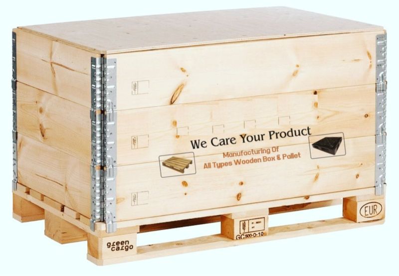 Reusable and Collapsible Wooden Pallet Crate
