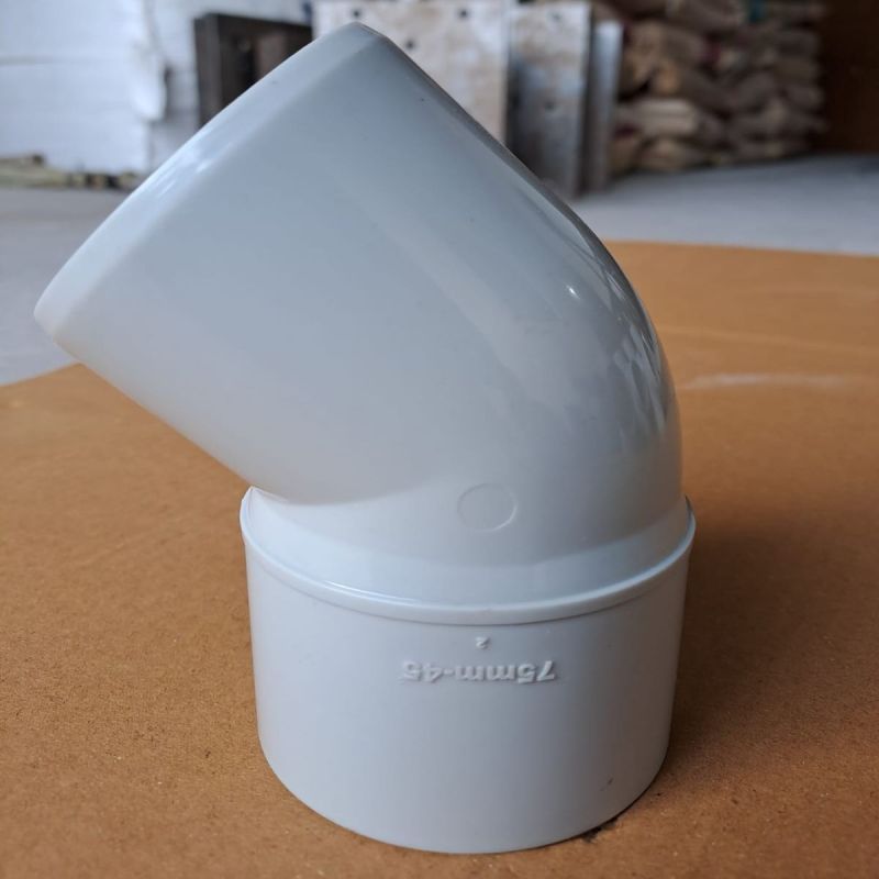 75 Mm 45 Degree PVC Elbow