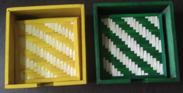 Bamboo Scratch Free Tableware Coaster Set