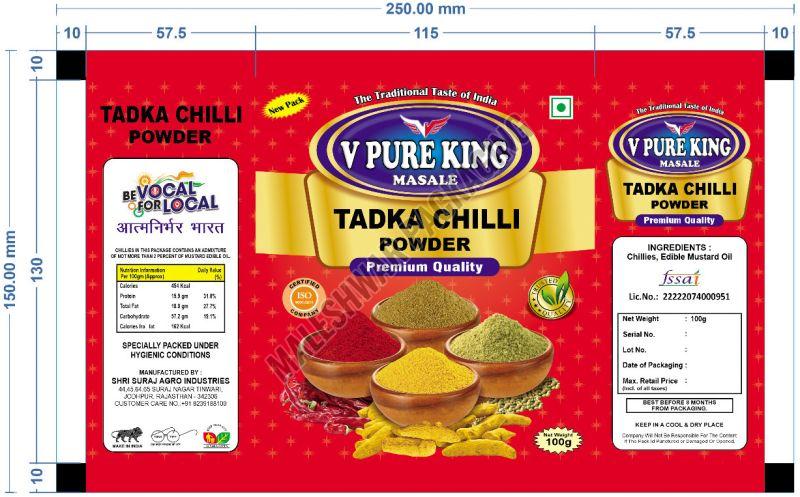 Tadka Chilli Powder Packaging Pouches