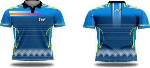 Printed Polo Dry Fit Cricket Jersey
