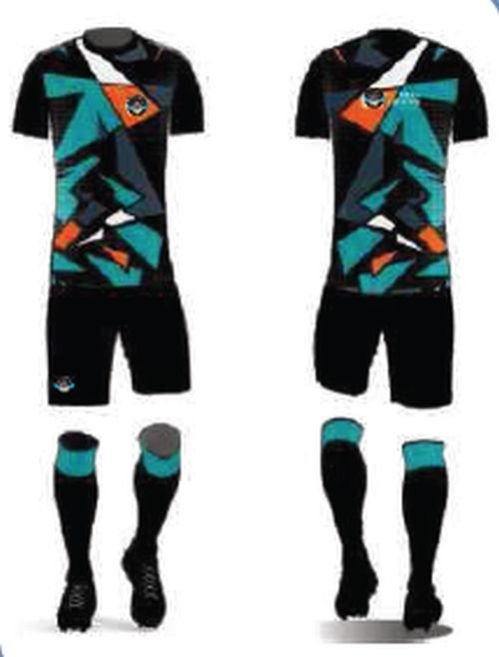 Printed Round Neck Multi Color Dry Fit Football Jersey