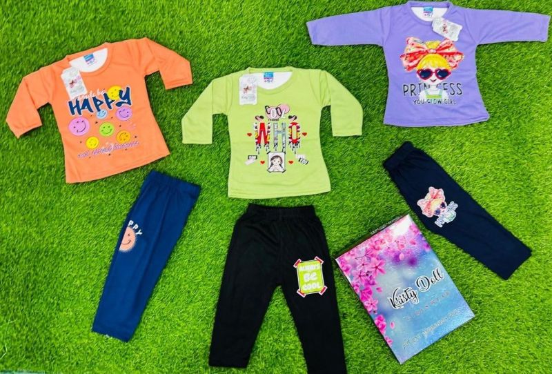 Girls Printed Pajama Set