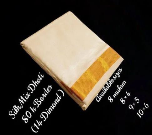 80 K Pure Mix Silk Dhotis