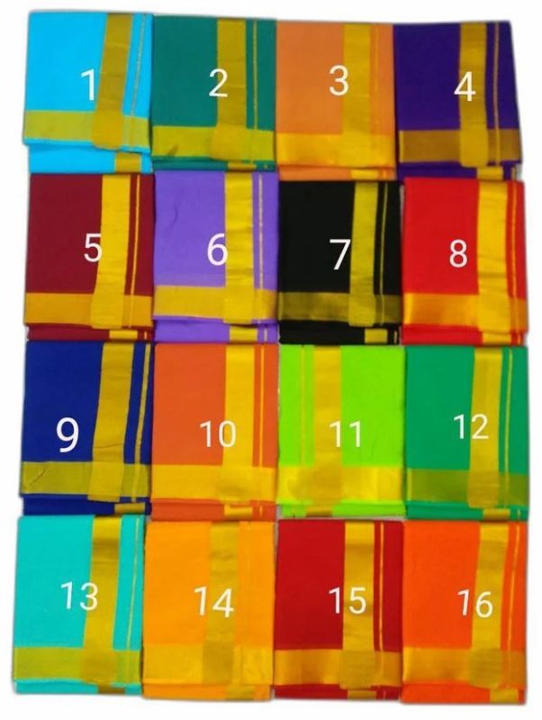 9 X 5 Mtr Cotton Colour Dhoti