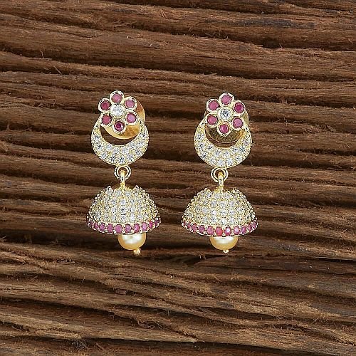 Floral Designed Jhumka Earrings