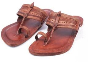 Mens Vintage Brown Kolhapuri Slipper