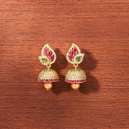 Multicolor Hoop Jhumka Earrings