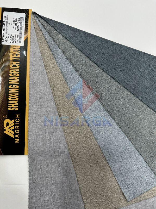 205 G/m Plain Polyester Viscose Suiting Dyed Fabric