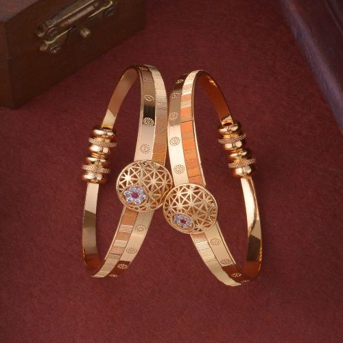 Round Shaped Artificial Golden Bracelet