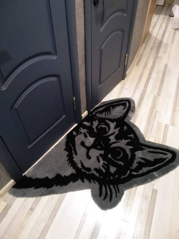 Cat Shaped Kids Bath Mat