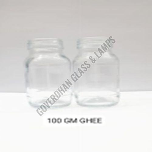 100 Gm Ghee Glass Jar