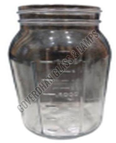 1500 Ml Embossed Glass Jar