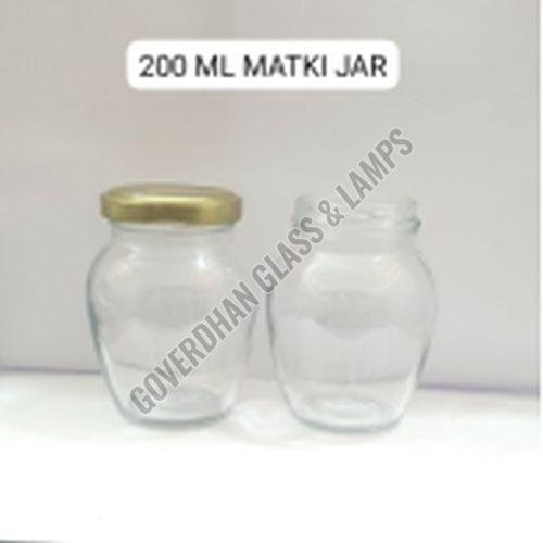 200 Ml Glass Matki Jar
