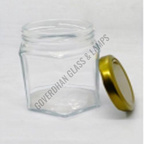 200 Ml Hexa Glass Jar