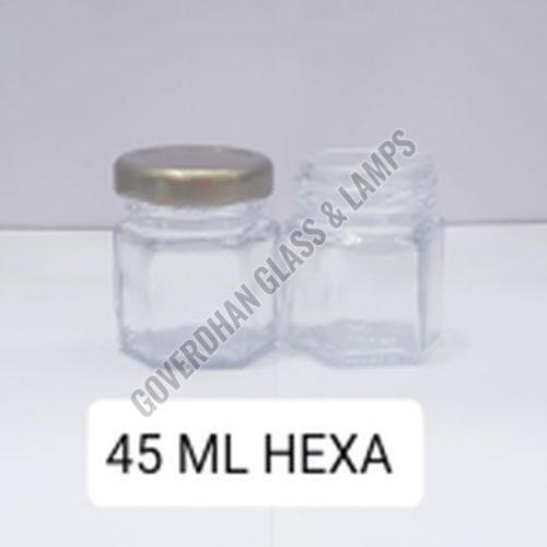 45 Ml Hexa Glass Jar