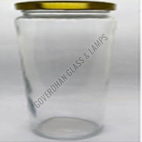 450 Ml Round Bamboo Jar