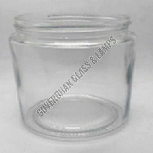 500 Ml  Plain Round Glass Screw Jar