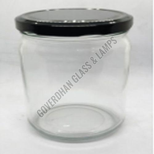 550 Ml Round Glass Jar