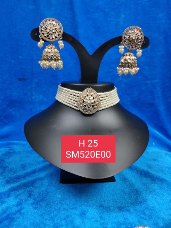 Designer American Diamond Necklace Set