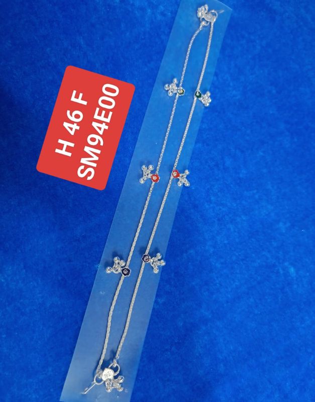 Designer Artificial Women Silver Payal