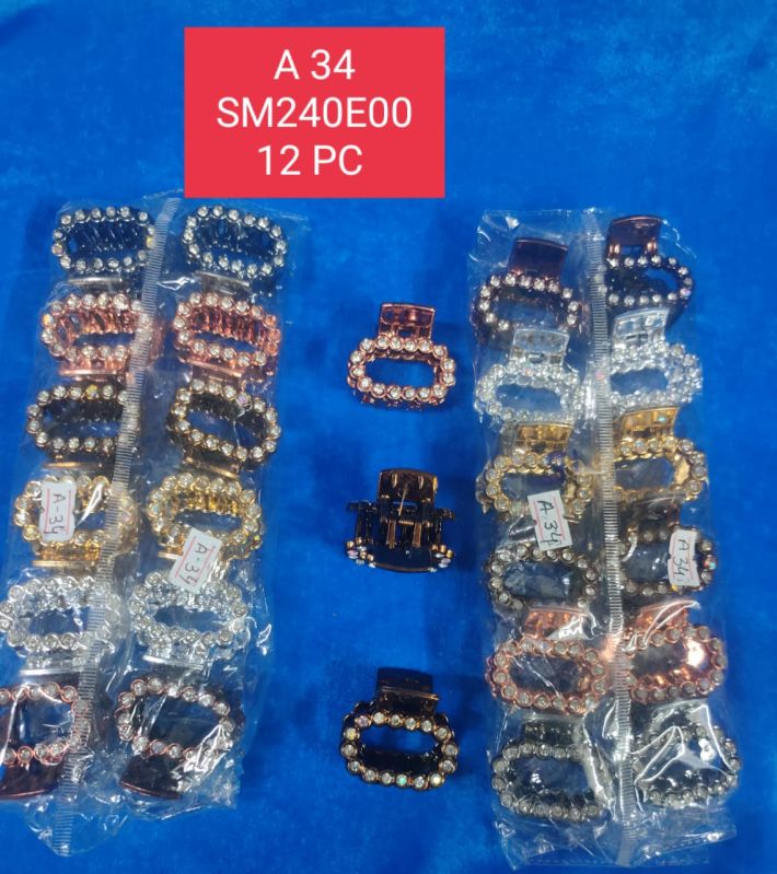 Multicolor Plastic Hair Clutcher