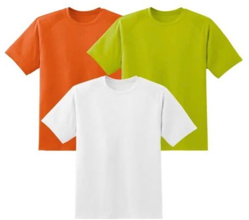 Mens Poly Cotton Regular T-Shirts