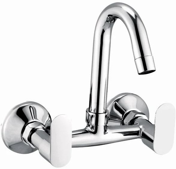 Compact Brass CP Sink Tap for Kitchen with Short Spout