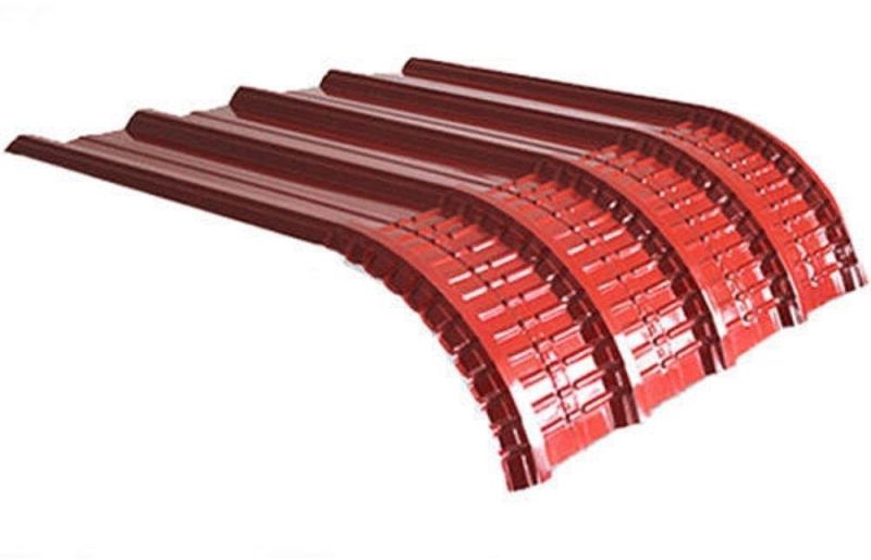 Red Color Coated Curved Roofing Sheet