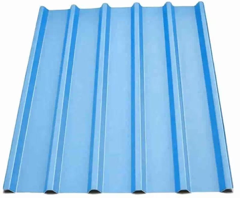 Sky Blue Galvalume Rib Profile Roofing Sheet