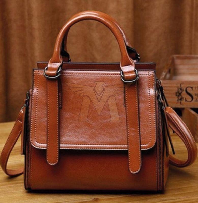 MGE-WHB-FT06 Brown Woman Leather Handbags