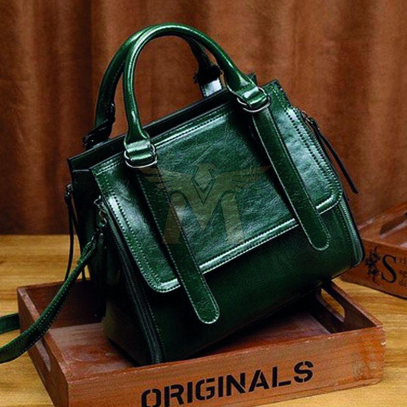 MGE-WHB-FT06 Green Woman Leather Handbags