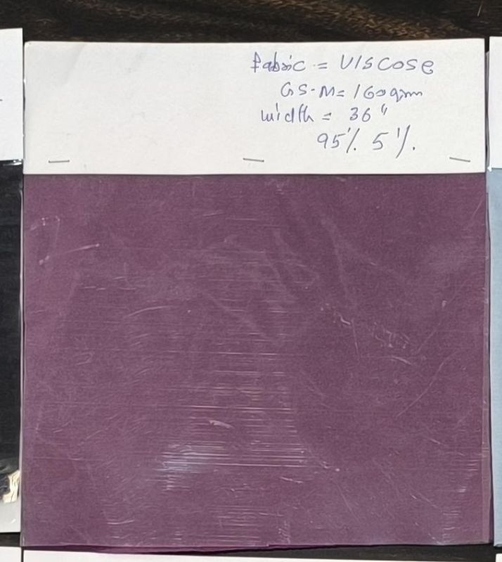 160 GSM Purple Viscose Fabric