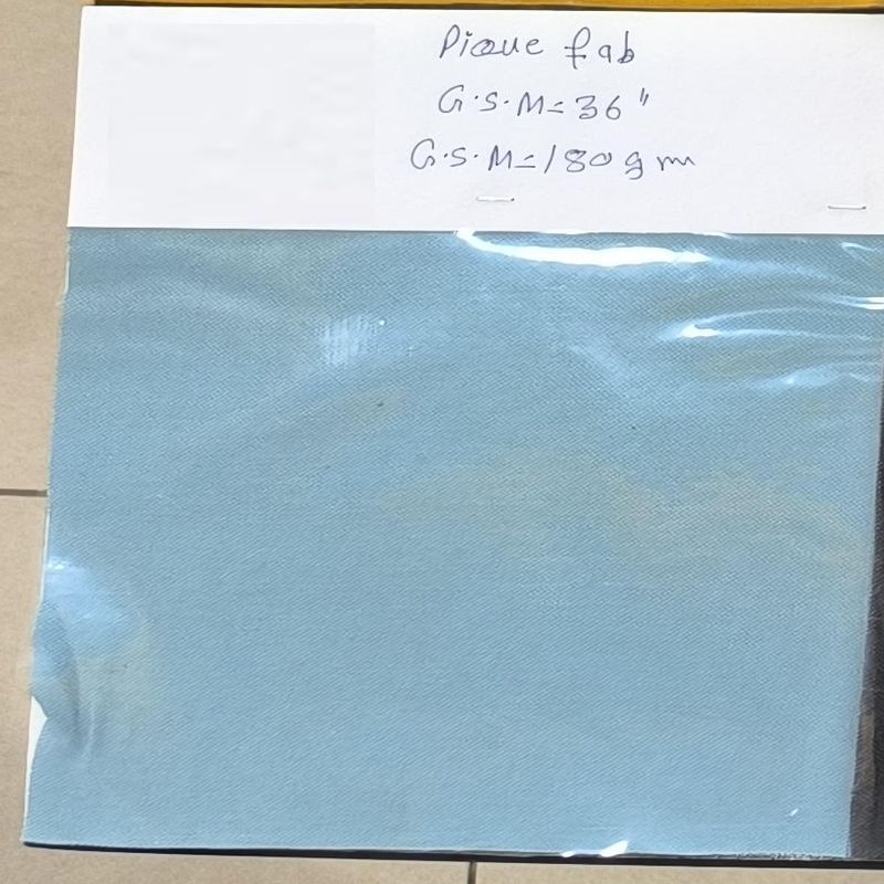 180 GSM Blue Pique Fabric