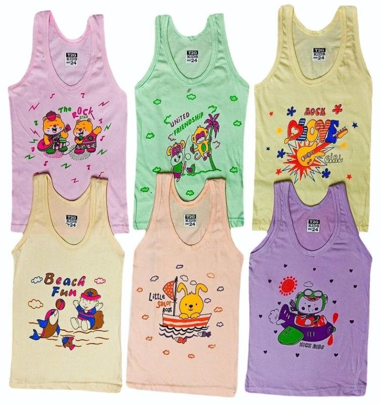 Kids Cotton Printed Vest