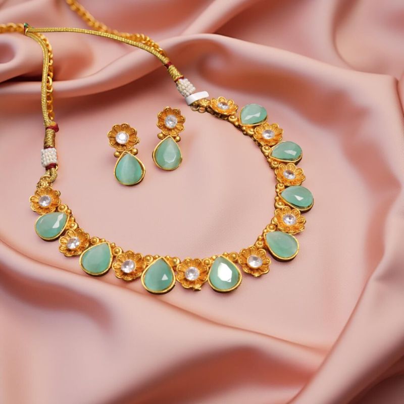 Kundan Gold Plated Necklace Set