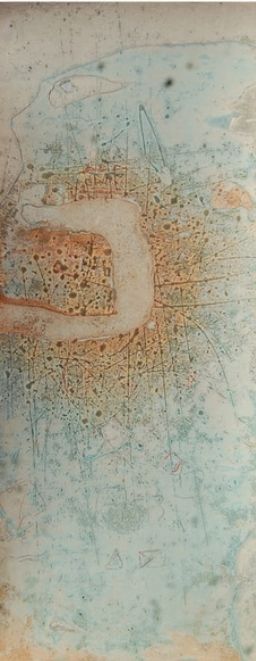 Fluid Abstract Mixed Media Art