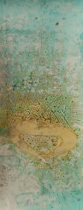 Serene Abstract Mixed Media Art