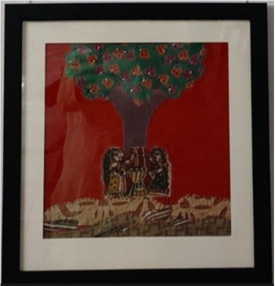 Vibrant Folk Tales in Threads Wall Art