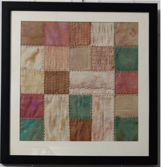 Whimsical Woven Patchwork Art