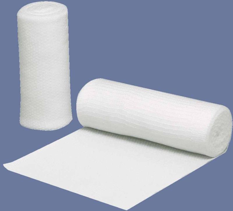 White Cotton Gauze Roll Medical Bandage