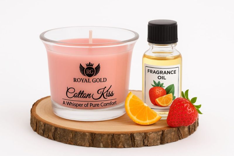 Royal Gold Cotton Kiss Soy Wax Scented Jar Candle