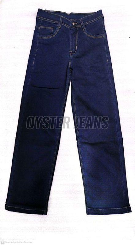 Blue Straight Fit Stretchable Girls Denim Jeans